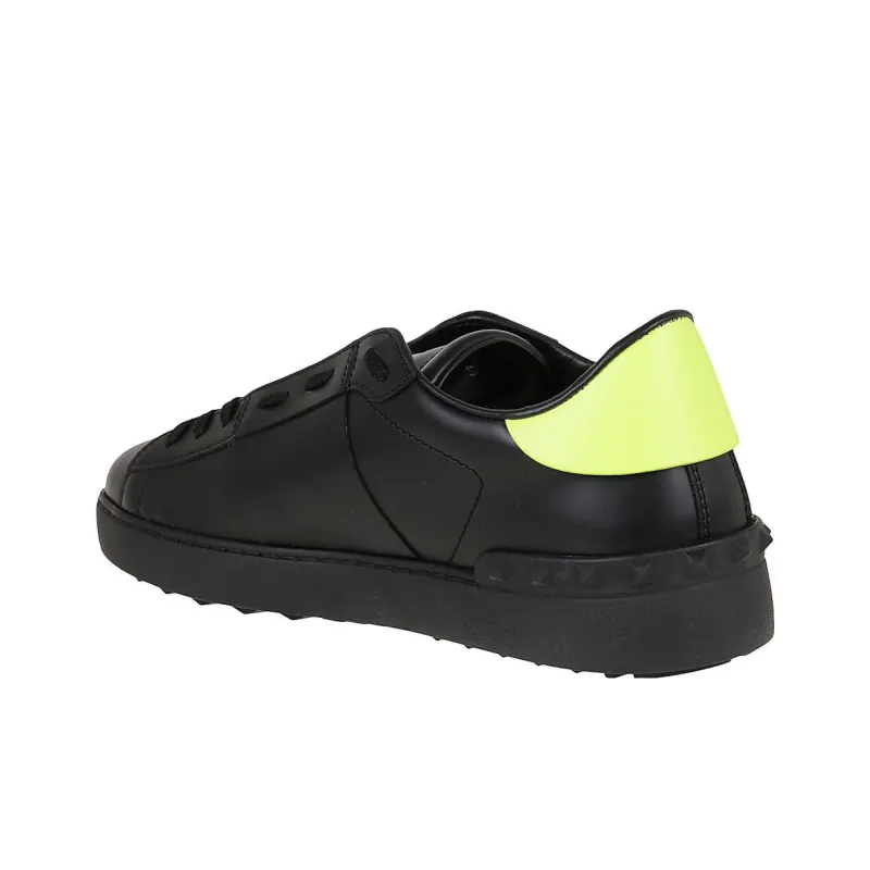 Valentino Low Top Stylish Skateboarding Shoes Men's Black-4