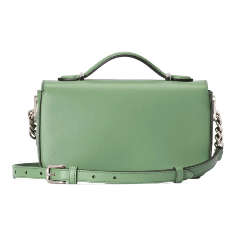 GUCCI Leather Handbag, Shoulder Bag, Crossbody Bag Mini Women's Green-2