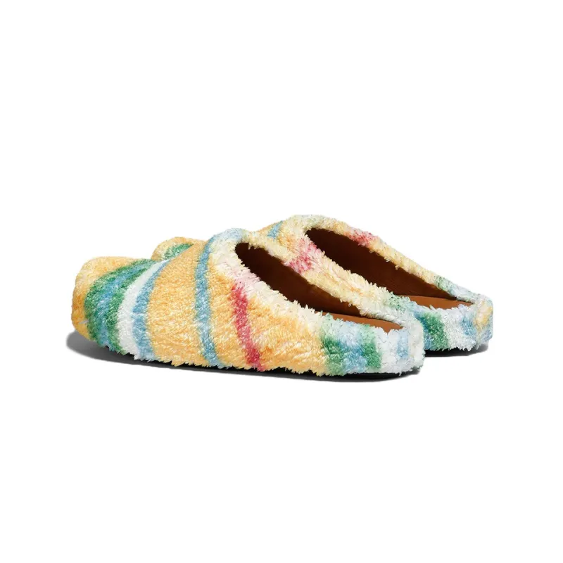 MARNI Closed Toe Slippers Men's Yellow Green-2