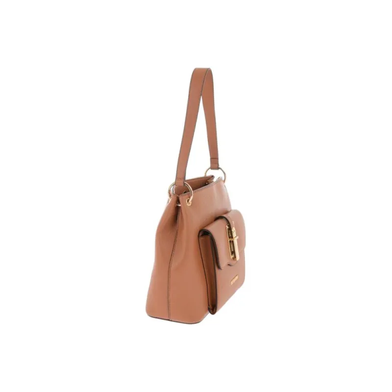 LOVE MOSCHINO Polyurethane Handbag, Shoulder Bag Women's Brown-1