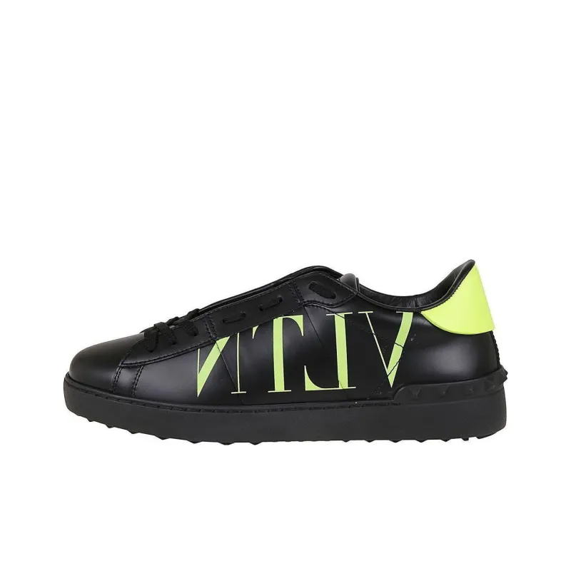 Valentino Low Top Stylish Skateboarding Shoes Men's Black-0