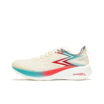 361° Flying ET Anti Slip Wear Resistant Breathable Rebound Low Top Running Shoes Men's Beige Green