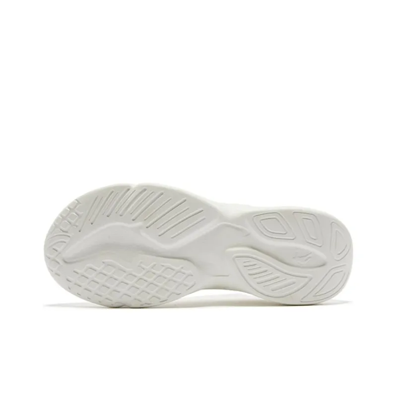 QIAODAN Wear Resistant Slip Resistant Low Top Sports Casual Shoes Men's Antique Porcelain White-3