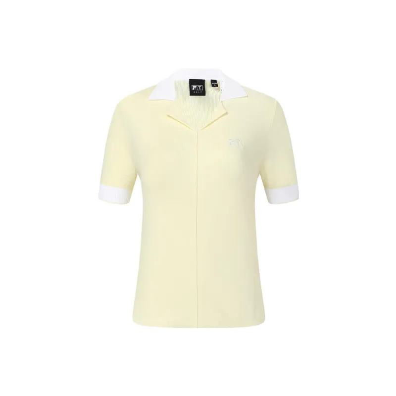 FILA Regular T Shirt Women's Pear Blossom Yellow-1