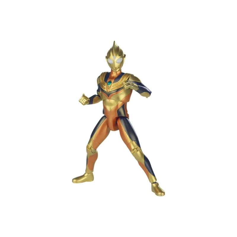 BANDAI Ultra With Speaker Highly Poseable Collection Hero Toy, Sparkling Ultraman Tiga Action Figures-1