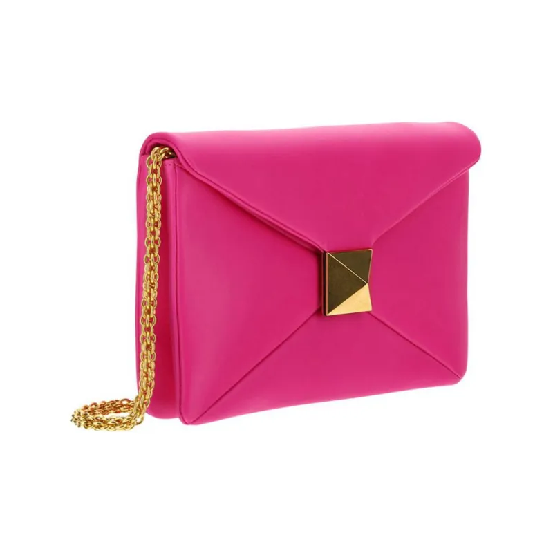 Valentino GARAVANI Calfskin Handheld Crossbody Bag Shoulder Bag Women's Pink-1