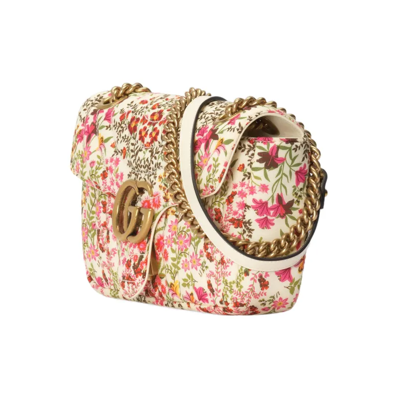 GUCCI GG Marmont Cotton Handbag, Shoulder Bag, Crossbody Bag Trumpets Women's Multicolor-1