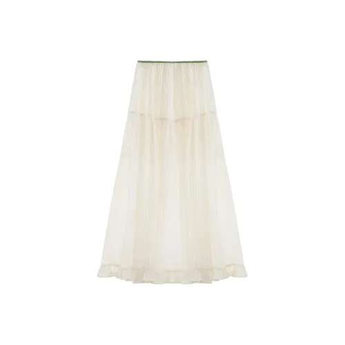 PP Casual Long Skirts Women's Apricot