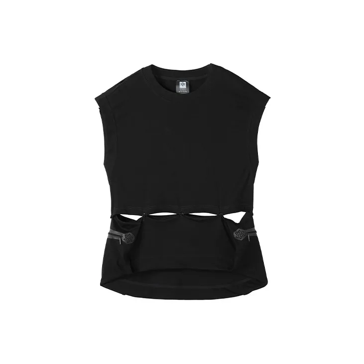 NORVINCY Comfortable And Breathable Sleeveless Crew Neck T Shirt Unisex-0