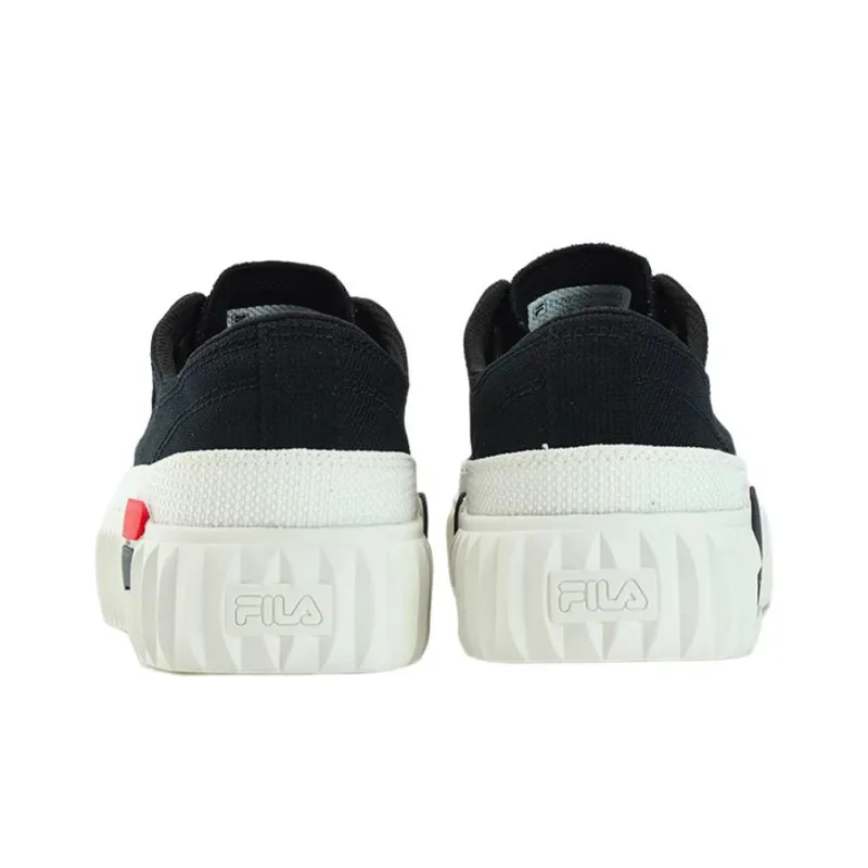 FILA Gear Low Top Skateboard Shoes Women's Black White-2