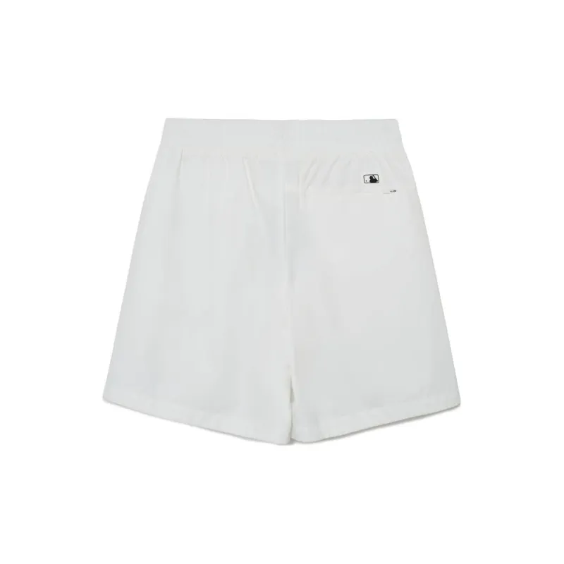 MLB Basic Medium Logo Casual Shorts Unisex White-1