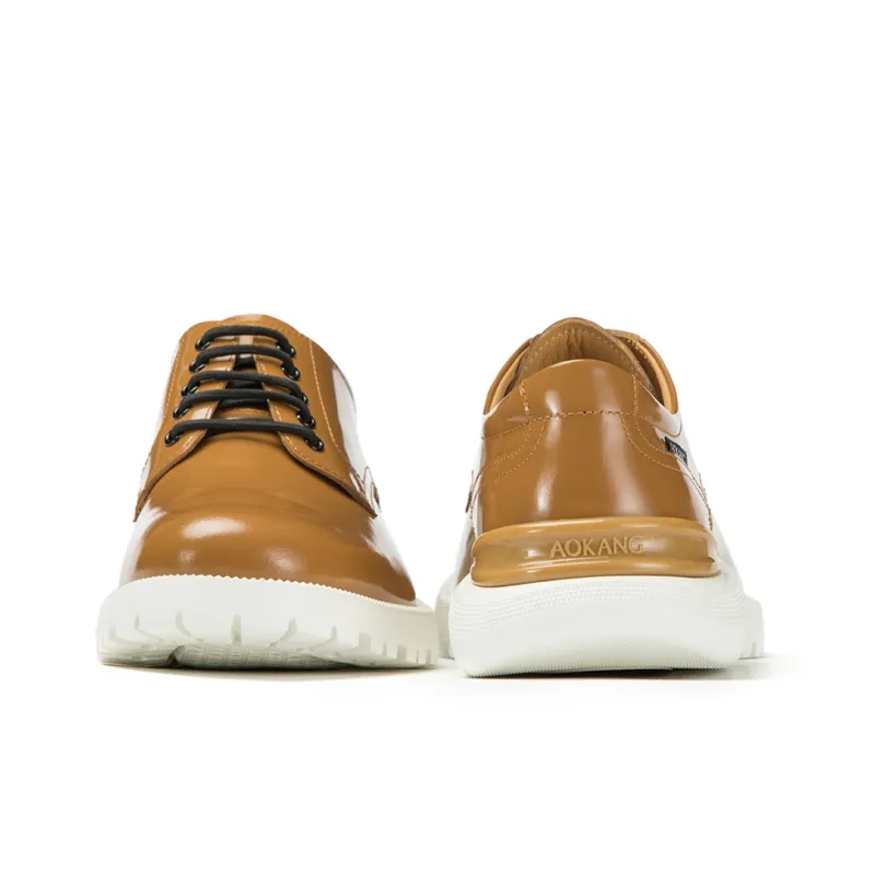 AOKANG Men's Casual Shoes Men's Tan-4