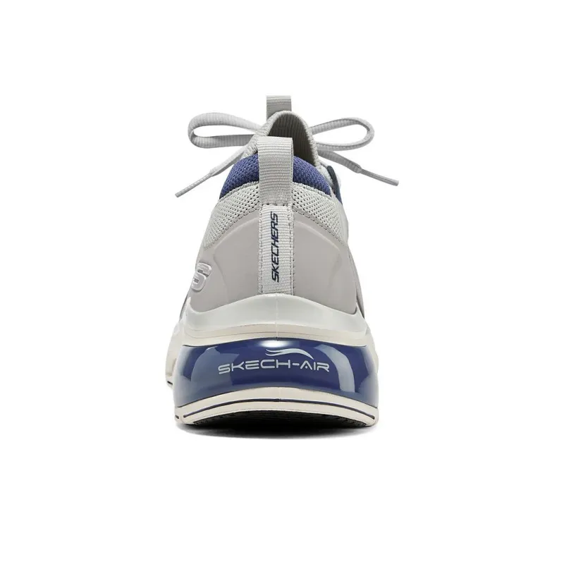 Skechers Glide Step Anti Slip Wear Resistant Low Top Running Shoes Men's Gray Blue-2