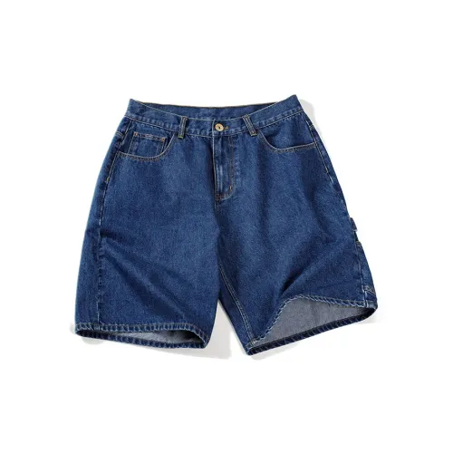 MADEN Denim Shorts Men Denim Blue