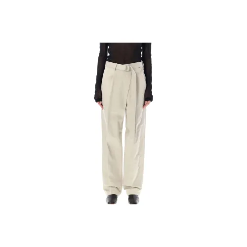 Helmut Lang Casual Pants Women's Linen Beige