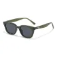 Transparent Dark Green Frame with Gray Lens
