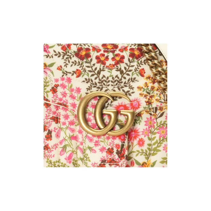GUCCI GG Marmont Cotton Handbag, Shoulder Bag, Crossbody Bag Trumpets Women's Multicolor-7