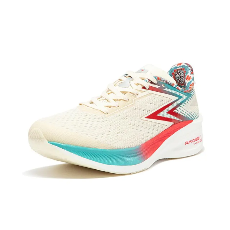 361° Flying ET Anti-Slip Wear-Resistant Breathable Rebound Low-Top Running Shoes Men's Beige Green-1