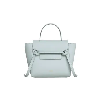 CELINE Grained Calfskin Catfish Bag Handbag Shoulder Bag Crossbody Bag Fanny Pack Women's Light Blue