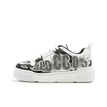 BLOCCO5 Letter Shoes Casual Shoes Unisex Diamond Black