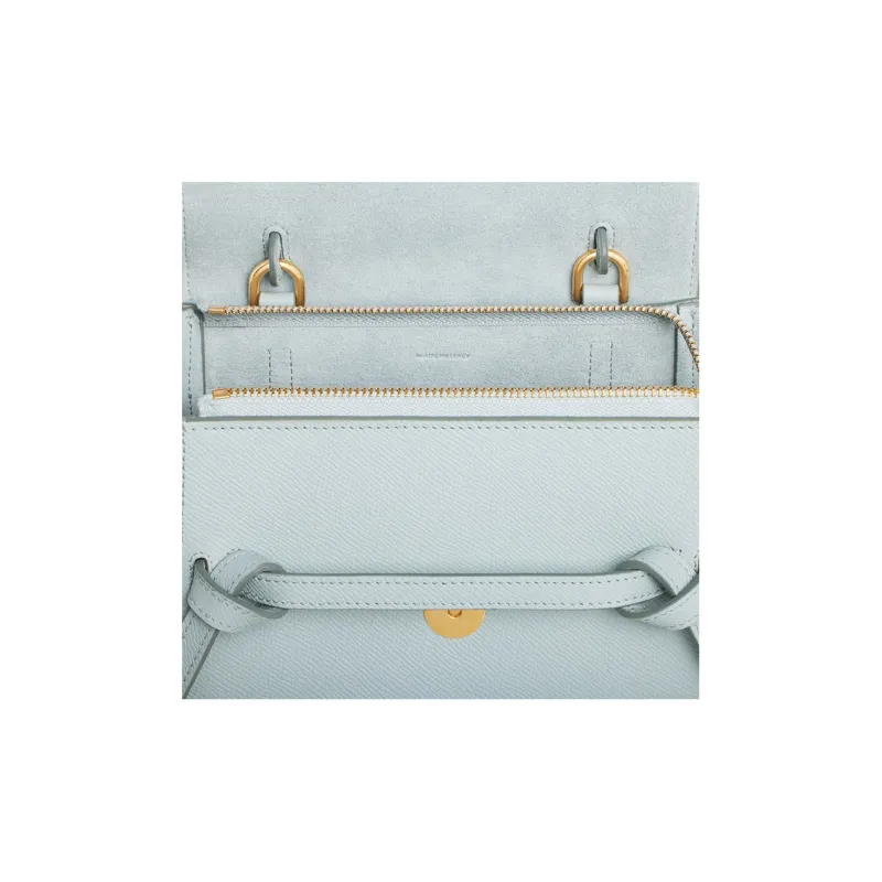 CELINE Grained Calfskin Catfish Bag Handbag Shoulder Bag Crossbody Bag Fanny Pack Women's Light Blue-3
