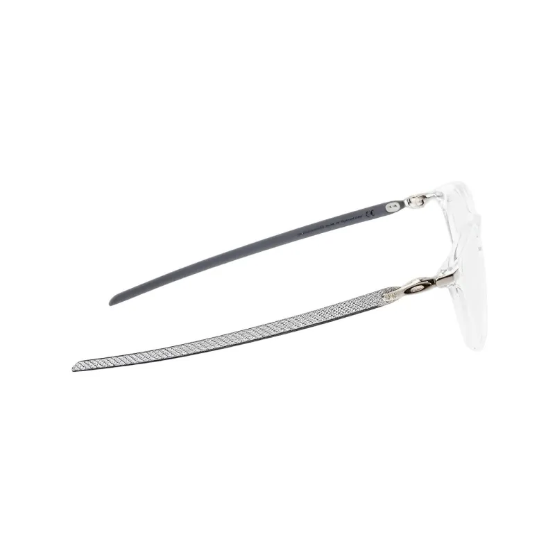 Oakley Plate Frame Oval Eyeglass Frames Unisex Gray-2