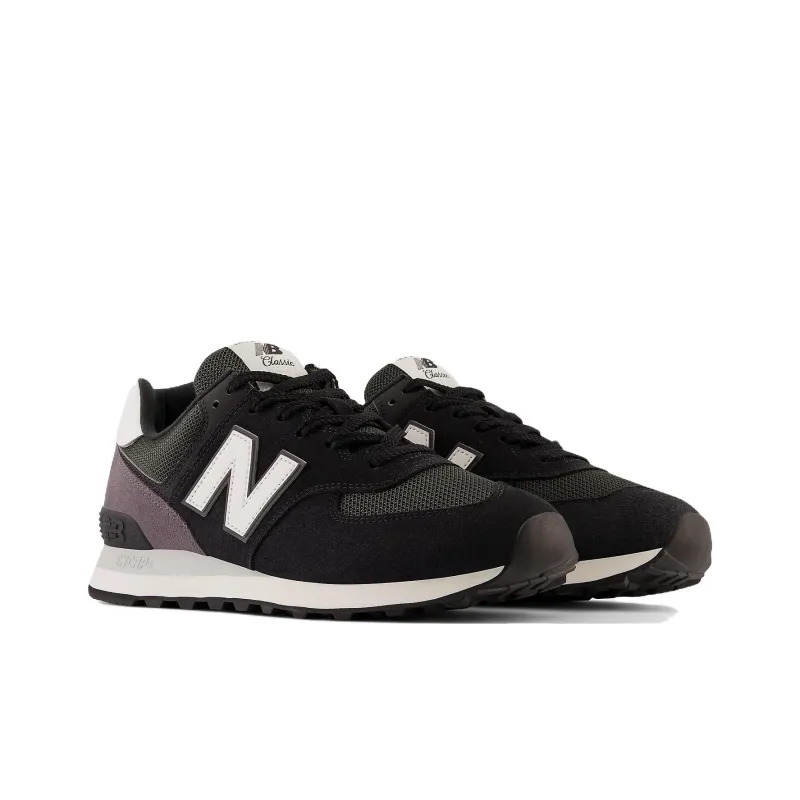 New Balance 574 Black Night White-2