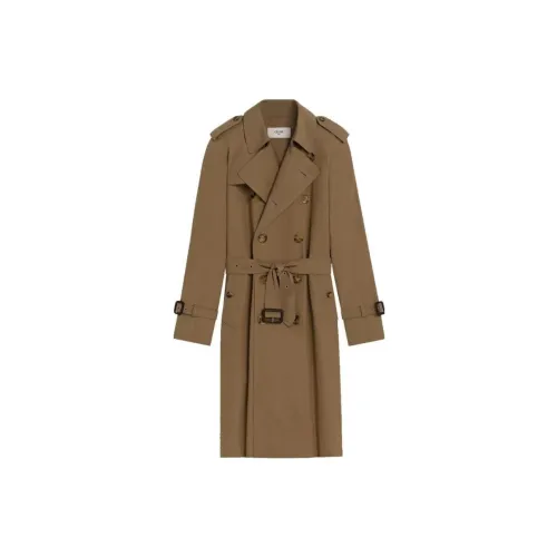 CELINE Trench Coats Men Camel