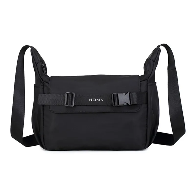 NOMK Oxford Shoulder Bag, Crossbody Bag Regular Unisex Black-0