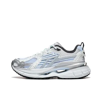 LiNing Comet 5 Anti Slip Wear Resistant Low Top Casual Shoes Women's White Gray Blue