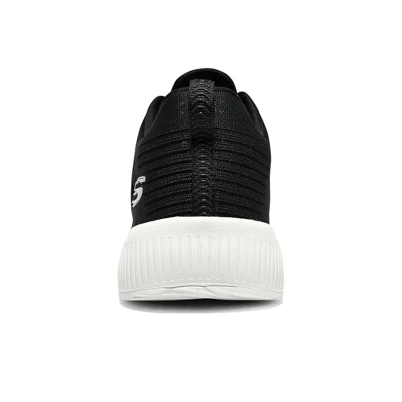 Skechers Squad Shock Absorbers Slip Resistant, Abrasion Resistant, Lightweight Low Top Casual Shoes Men's Black White-3