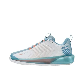 KSWISS Ultrashot 3 Slip Resistant Low Top Tennis Shoes Women's White Blue