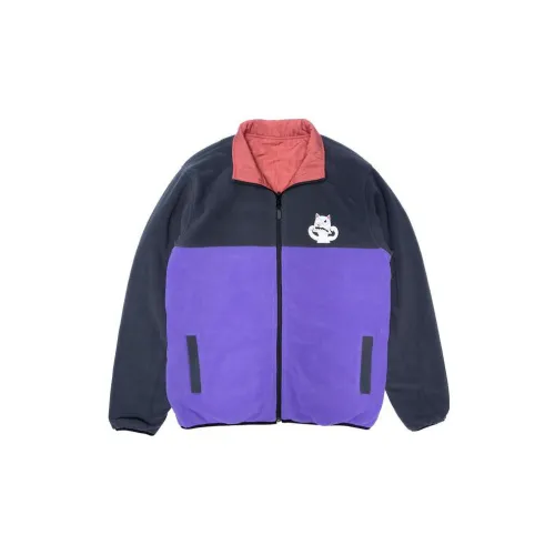 RIPNDIP Velvet Jackets Men Purple