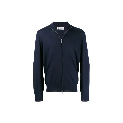 Brunello Cucinelli Jackets Men Navy Blue