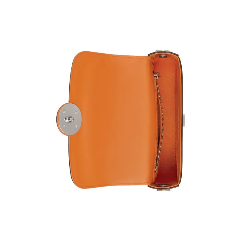GUCCI Leather Handbag, Shoulder Bag, Crossbody Bag Mini Women's Orange-5