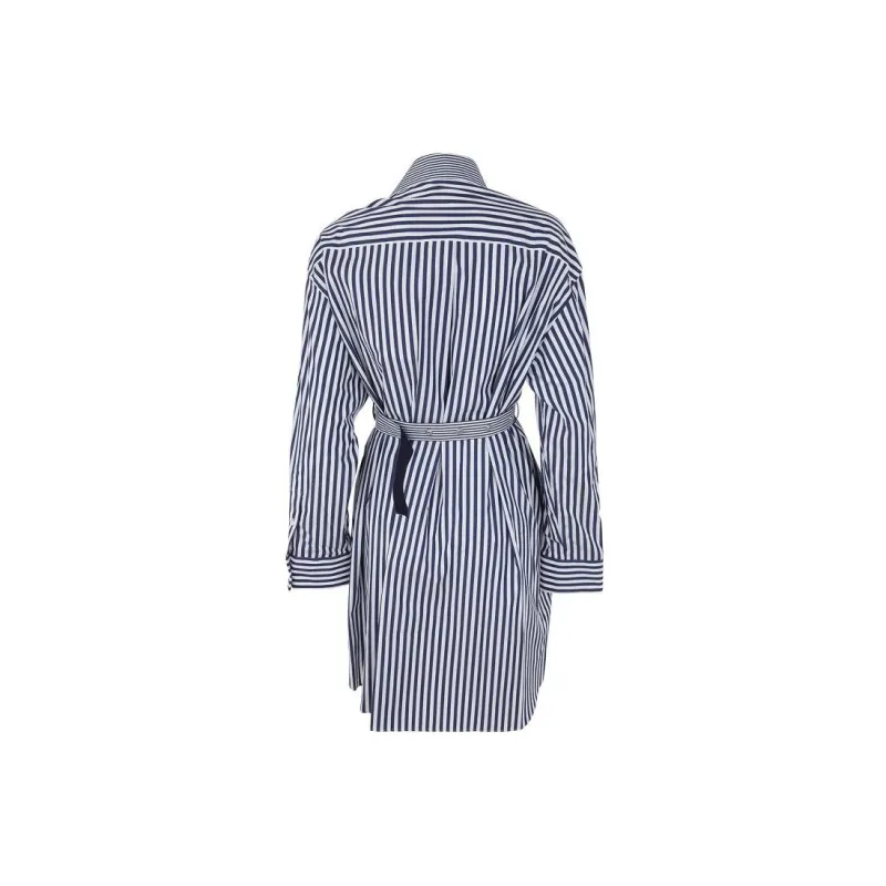 Sacai Poplin Dress 'Navy Stripe'-1