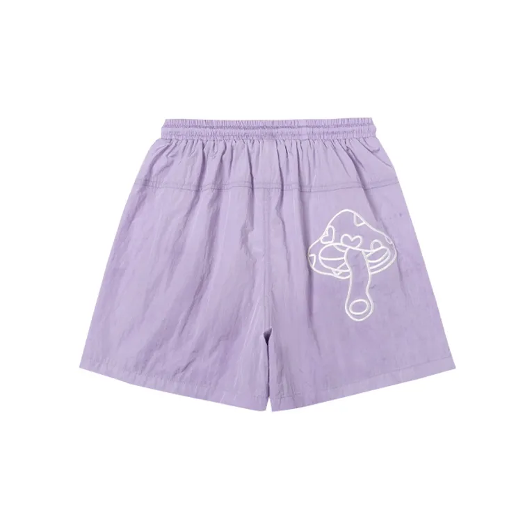 MeiHaoStore Casual Shorts Women's Purple-1