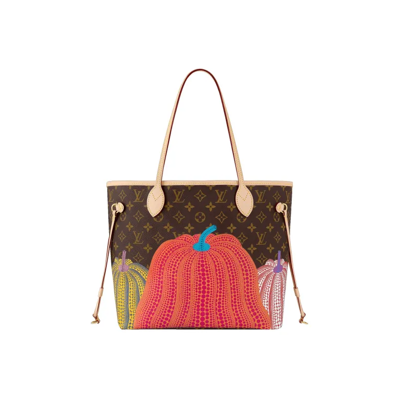 LOUIS VUITTON LV X YK Neverfull MM Pumpkin Print-0