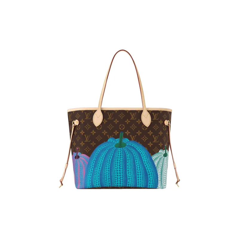 LOUIS VUITTON LV X YK Neverfull MM Pumpkin Print-3