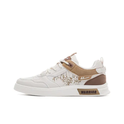 WARRIOR Skateboard Shoes Men Low-Top Beige/Brown