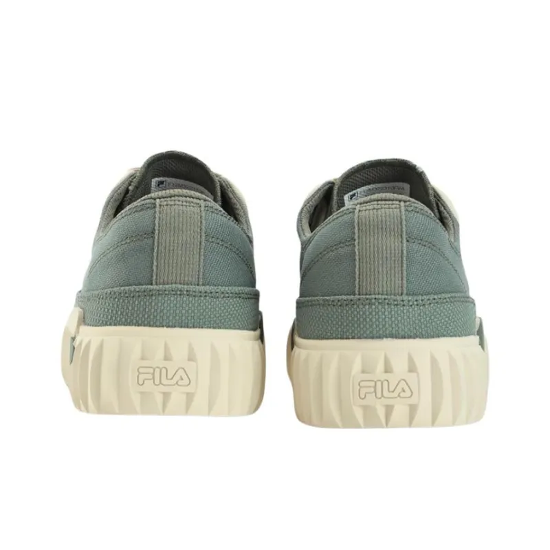 FILA Gear Anti Slip Wear Resistant Low Top Skateboard Shoes Men's Green White-3