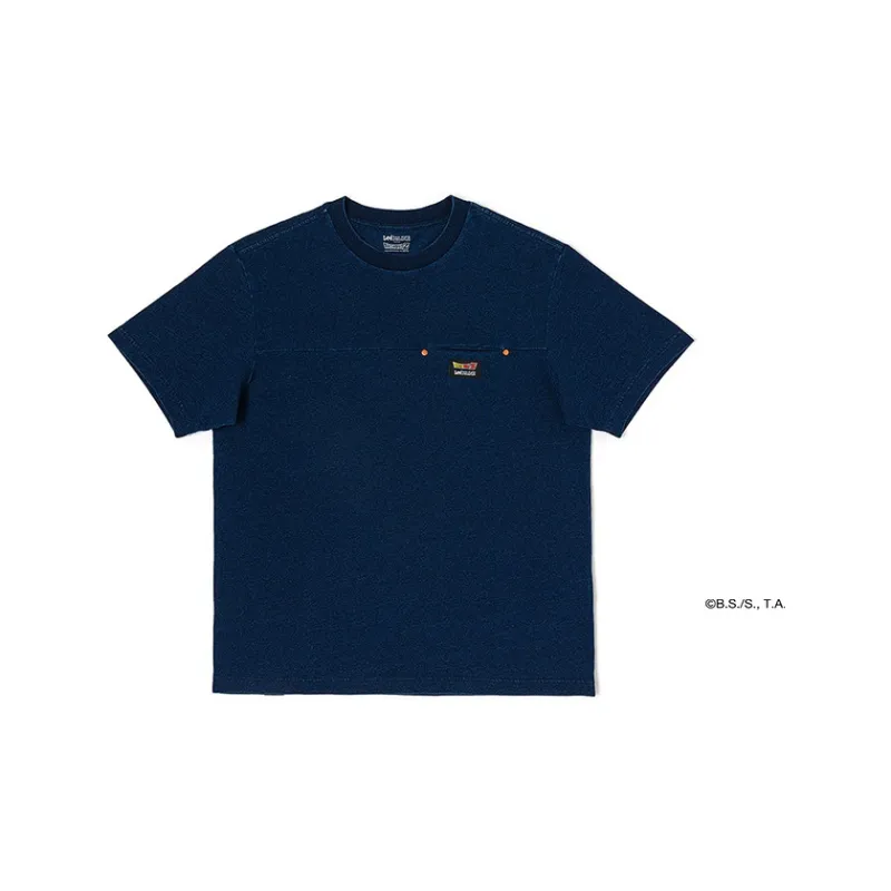 Lee x LONGZHU LIANMINGKUAN SS23 T Shirt Men's Dark Blue-2