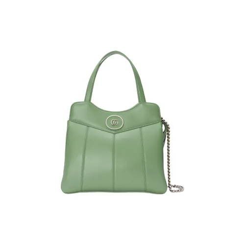 GUCCI Leather Tote Bag Shopping Bag Shoulder Bag Crossbody Bag Handbag Mini Women's Green