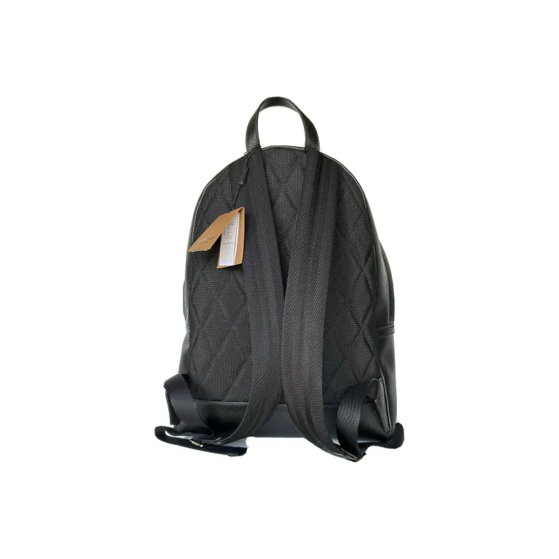 Burberry Leather Backpack Regular Men's Black-6