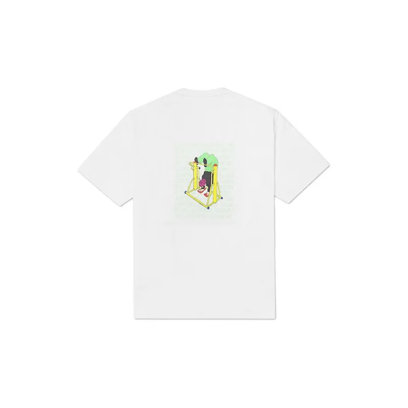 Converse Drop Shoulder Sleeve T-Shirt Men's White-1