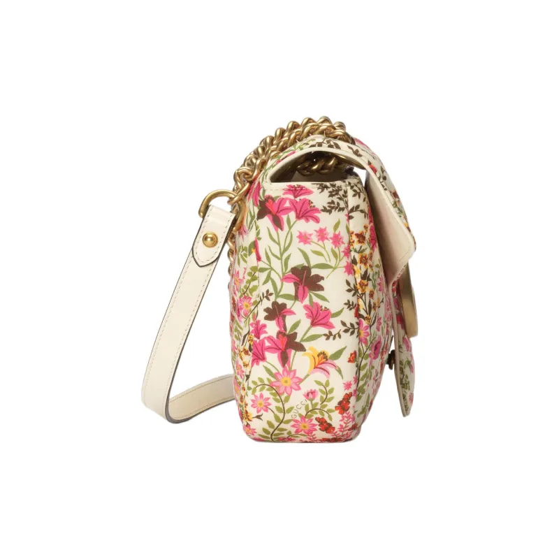 GUCCI GG Marmont Cotton Handbag, Shoulder Bag, Crossbody Bag Trumpets Women's Multicolor-3