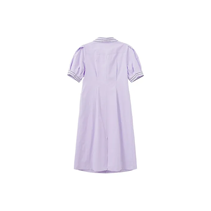 Cubic Short Sleeved Dresses Women's-4