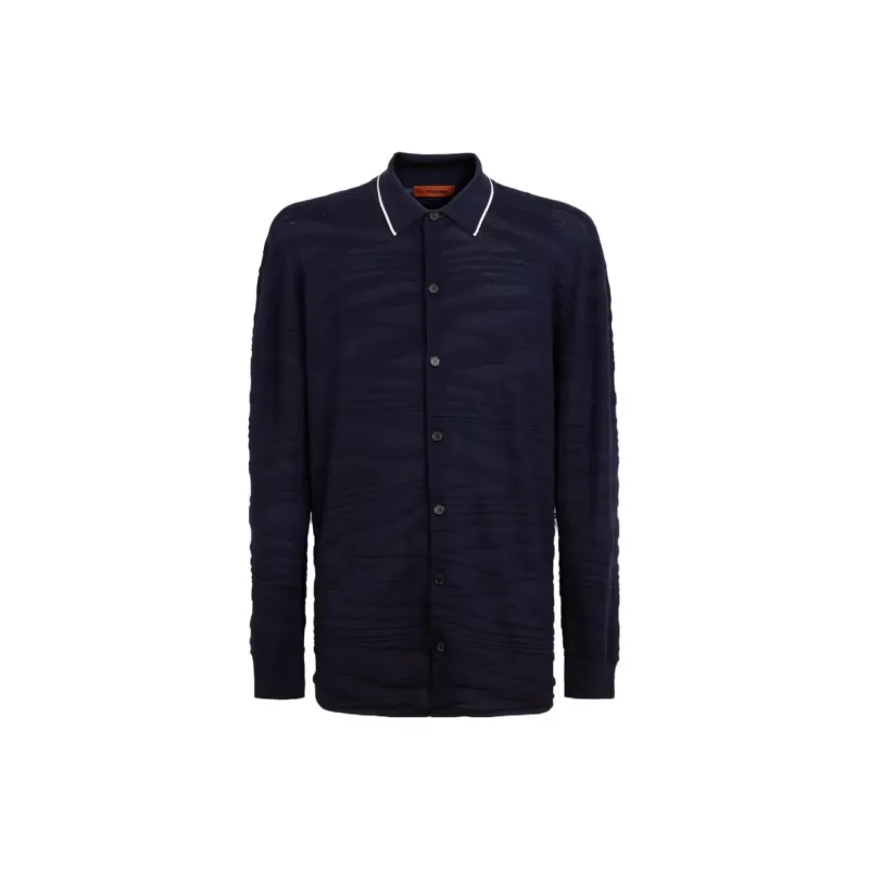MISSONI Embossed Jacquard Knitted Shirt-0