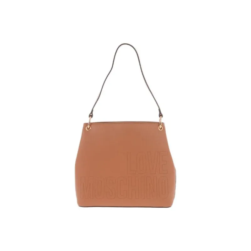 LOVE MOSCHINO Polyurethane Handbag, Shoulder Bag Women's Brown-3