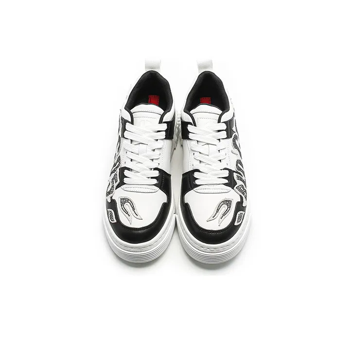 BLOCCO5 Letter Shoes Casual Shoes Unisex Diamond Black-2